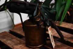 105284 「BURMOS」　ブラス　トーチ　バーナー　ブロートーチ　コンロ　キャンプ　真鍮　MADE IN　ENGLAND