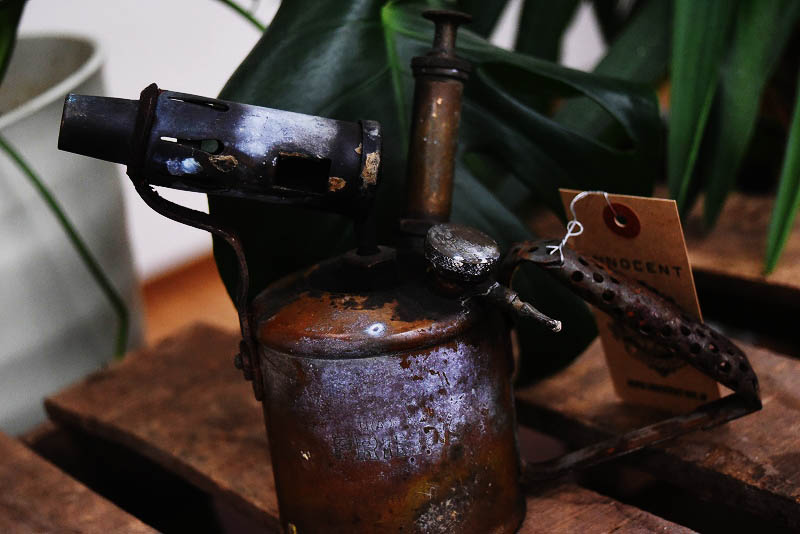 105296 「PRIMUS」　B.A.HJORTH プリムス　ブラス　トーチ　バーナー　ブロートーチ　コンロ　キャンプ　真鍮　MADE IN　SWEDEN