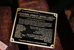 105263 真鍮　ブラス プレート　「ARMSTRONG SIDDELEY MOTORS LIMITED」　MADE IN ENGLAND　英国|ヴィンテージ雑貨|ガレージグッズ　