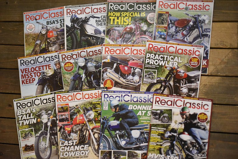 B0861 「Real Classic」 リアルクラシック　12冊セット　ヴィンテージ　モーターサイクル誌　古本　雑誌