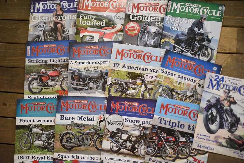 B0862 「MOTOR CYCLE」 モーターサイクル　12冊セット　ヴィンテージ　モーターサイクル誌　古本　雑誌