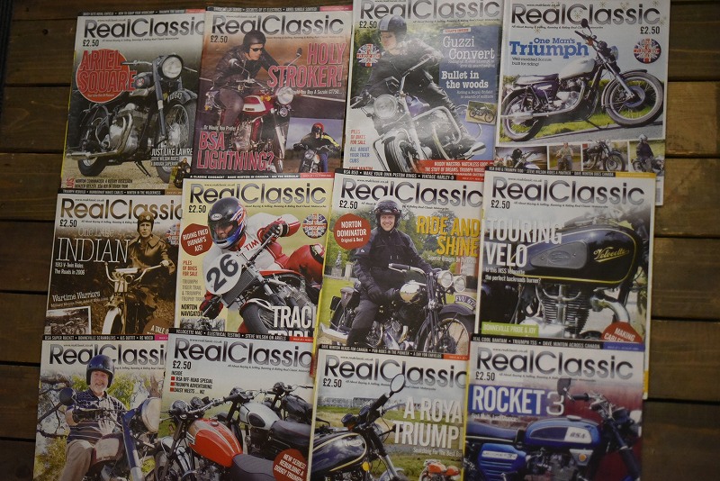 B0879 「Real Classic」 リアルクラシック　12冊セット　ヴィンテージ　モーターサイクル誌　古本　雑誌