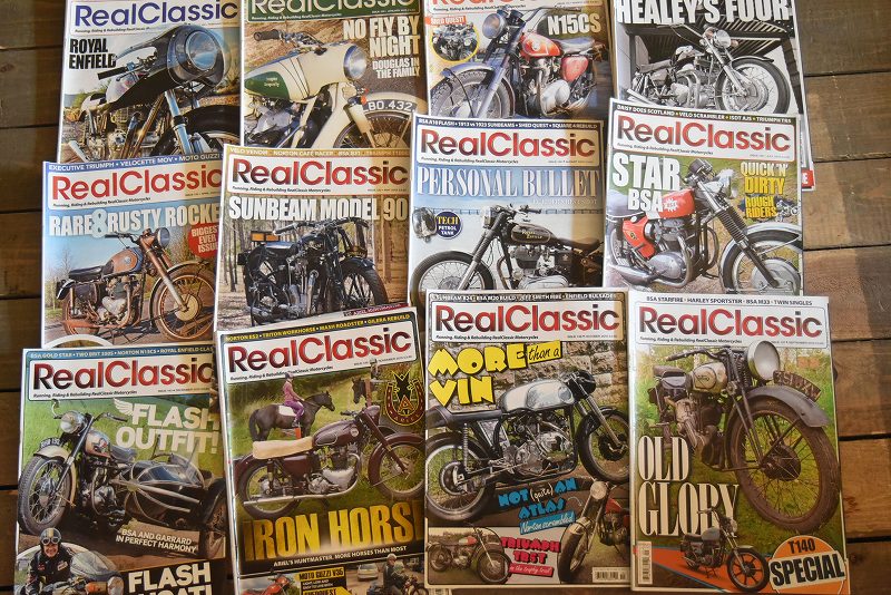 B0887 「Real Classic」 リアルクラシック　12冊セット　ヴィンテージ　モーターサイクル誌　古本　雑誌