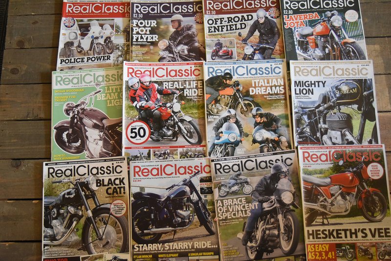 B0890 「Real Classic」 リアルクラシック　12冊セット　ヴィンテージ　モーターサイクル誌　古本　雑誌