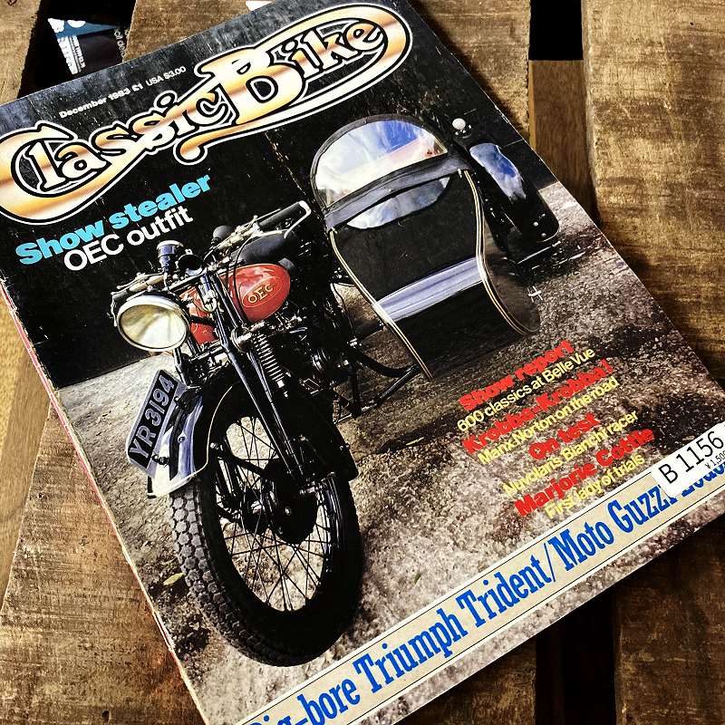 B1156 「Classic Bike」クラッシックバイク ヴィンテージバイク　英国車　古本　雑誌