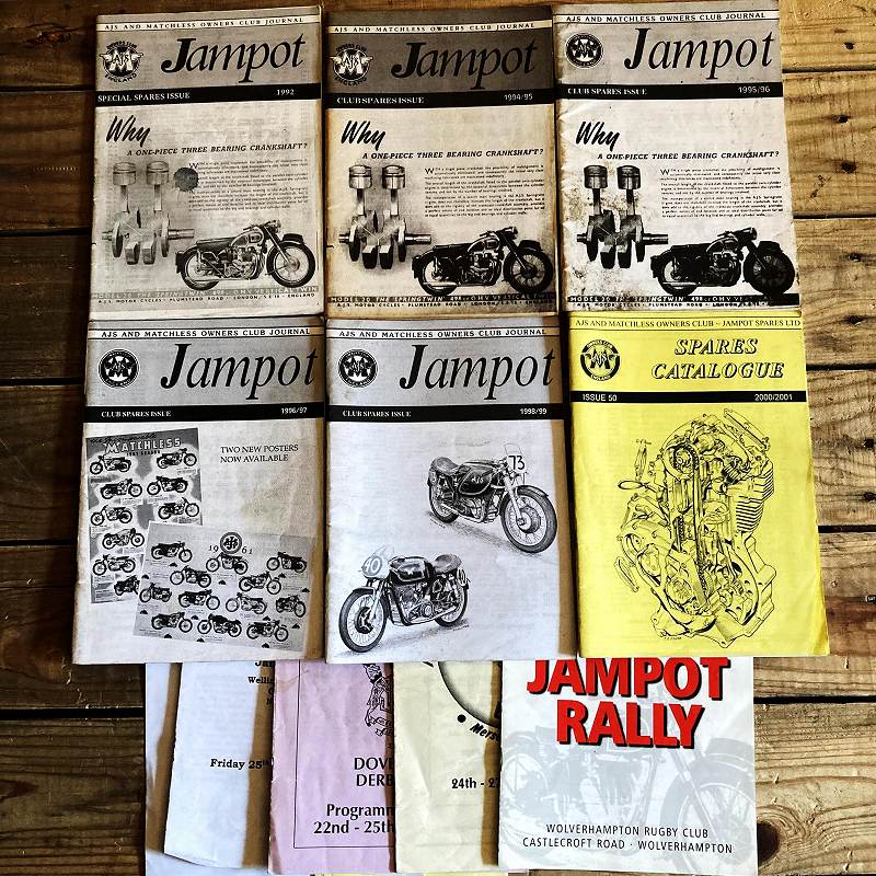 B1351 「JAM POT」 ジャムポットCLUB SPARES ISSUE セット 1992 1994 1995 1996 1998 2000　オーナーズクラブ　会報誌　雑誌　古本　ヴィンテージ