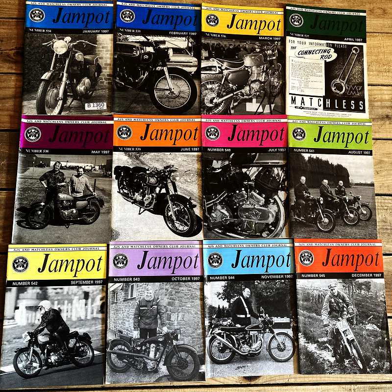 B1360  1997年「JAM POT」 ジャムポット 12冊セット　オーナーズクラブ　会報誌　雑誌　古本　ヴィンテージ