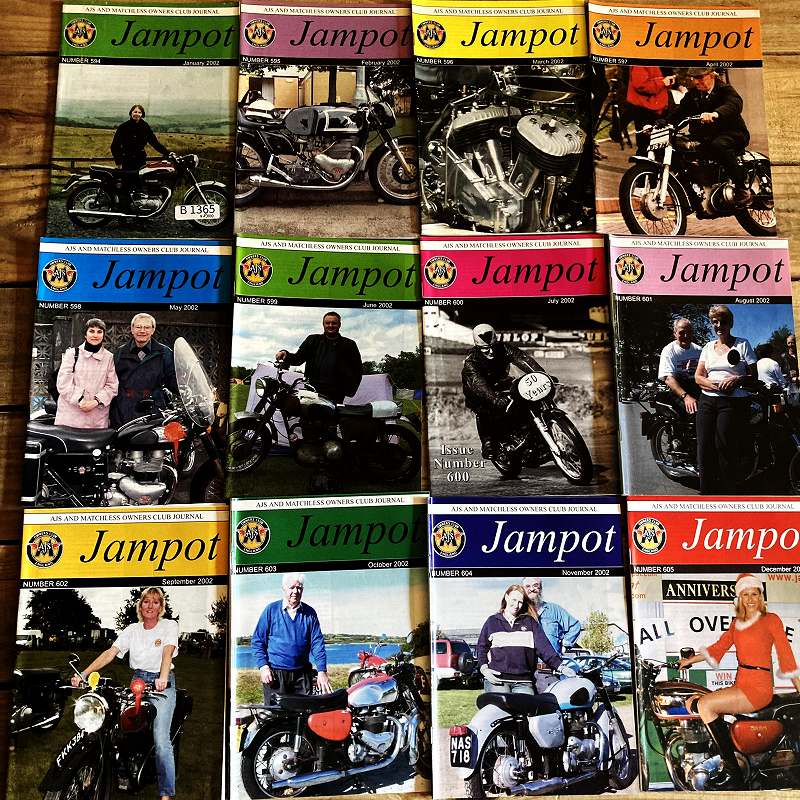 B1365  2002年「JAM POT」 ジャムポット 12冊セット　オーナーズクラブ　会報誌　雑誌　古本　ヴィンテージ