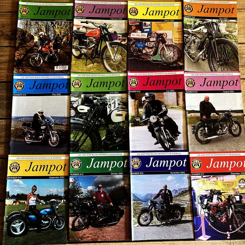 B1366  2003年「JAM POT」 ジャムポット 12冊セット　オーナーズクラブ　会報誌　雑誌　古本　ヴィンテージ