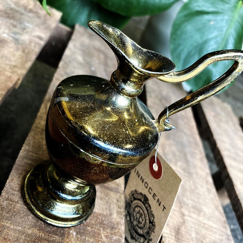 105617 ヴィンテージ　ミニピッチャー　ブラス　英国 MADE IN ENGLAND