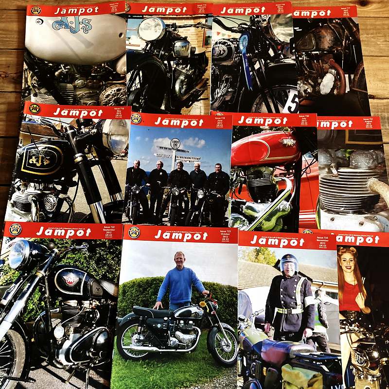 B1373  2012年「JAM POT」 ジャムポット 12冊セット　オーナーズクラブ　会報誌　雑誌　古本　ヴィンテージ