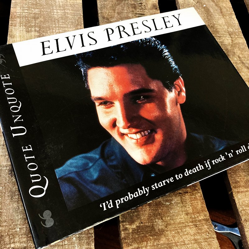 2867 「QUOTE UNQUOTE  ELVIS PRESLEY」　エルビス・プレスリー　英国　古本　ブック