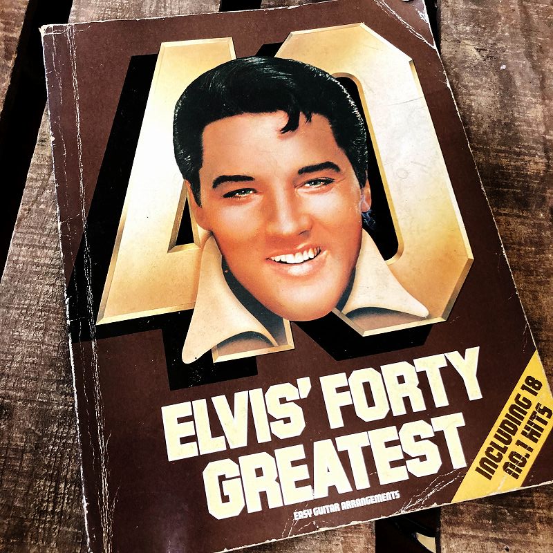 2863 「ELVIS' FORTY GREATEST」　英国　古本　ブック