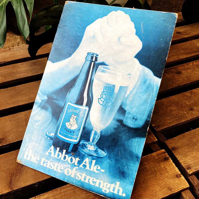 2031 ヴィンテージ　ペーパーサイン　Abot　Ale サインボード　POP
