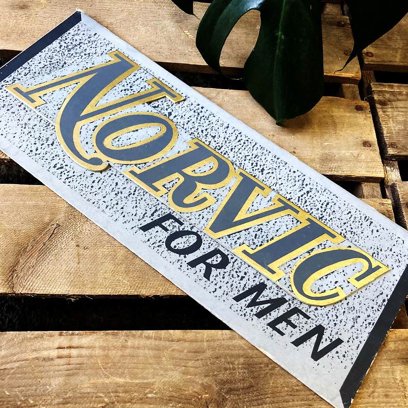 2032 ヴィンテージ　「NORVIC」　ペーパーサイン　サインボード　POP