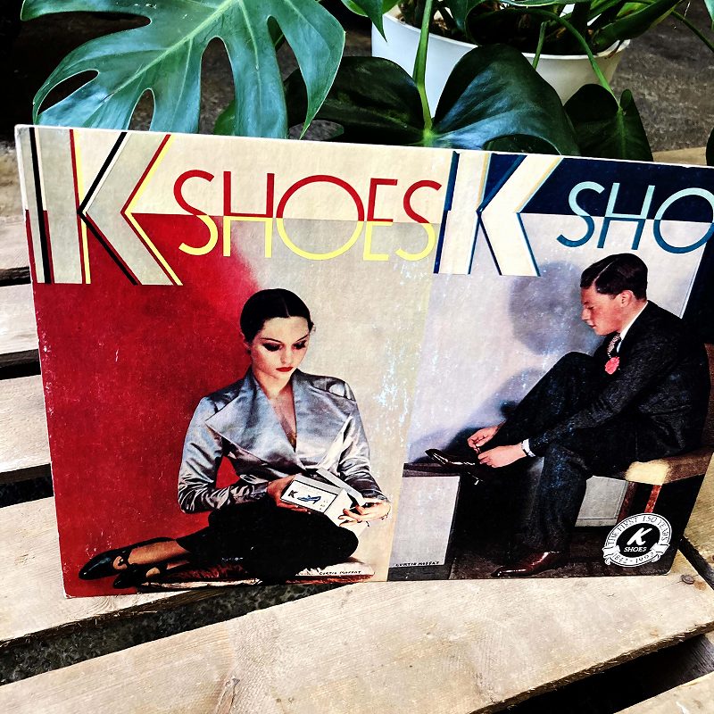 2040 ヴィンテージ　「K SHOES」　ペーパーサイン　サインボード　POP