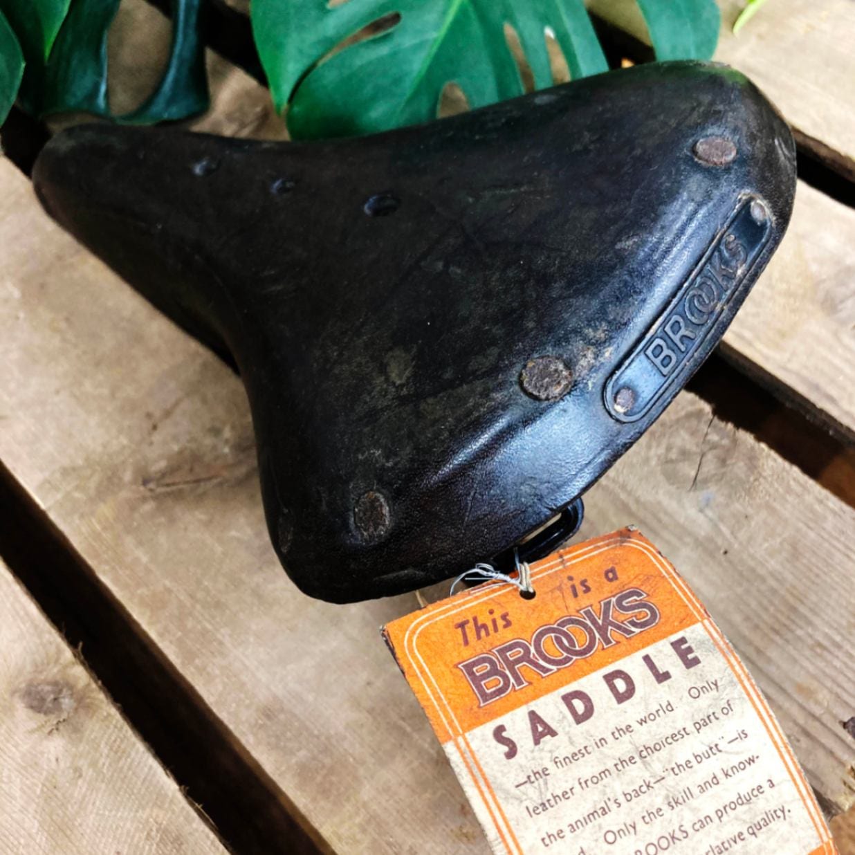 105699 ヴィンテージ　「BROOKS」 B15  ブルックス　サドル　シート　自転車