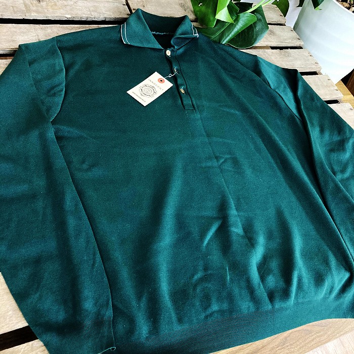 105910 ヨーロッパ　ニットポロ　シャツ