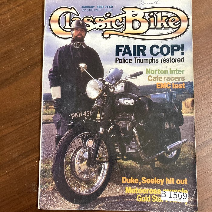 B1569 「Classic Bike」1989 クラシックバイク 英国 旧車雑誌