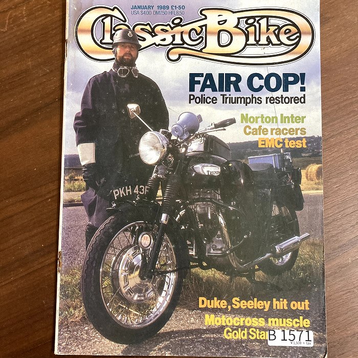 B1571 「Classic Bike」1989 クラシックバイク 英国 旧車雑誌