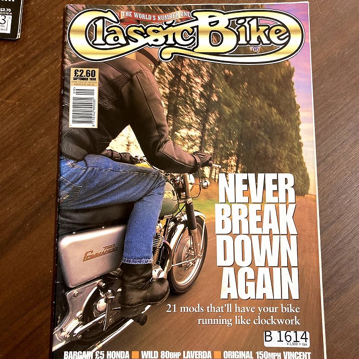 B1614 「Classic Bike」1998 クラシックバイク 英国 旧車雑誌