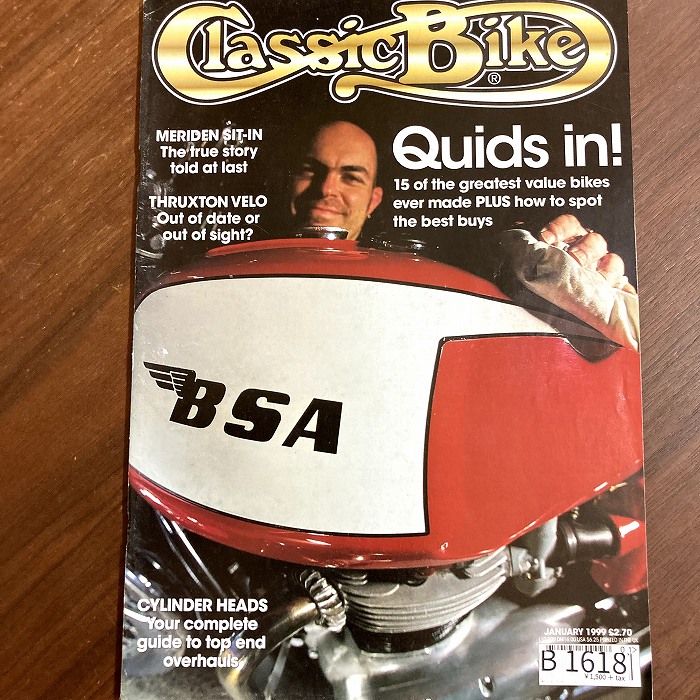 B1618 「Classic Bike」1999 クラシックバイク 英国 旧車雑誌