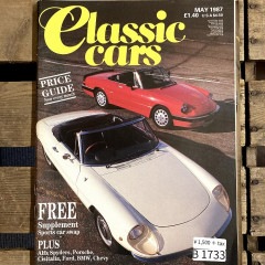 B1733 「CLASSIC CARS」1987 クラシックカー 英国 旧車雑誌|ヴィンテージブック/本/雑誌
