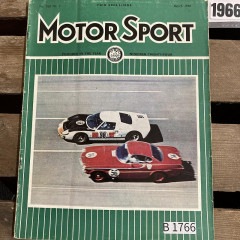 B1766 「MOTOR SPORT」1966　モータースポーツ 英国 旧車雑誌|ヴィンテージブック/本/雑誌