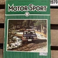 B1790 「MOTOR SPORT」1970　モータースポーツ 英国 旧車雑誌|ヴィンテージブック/本/雑誌