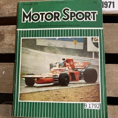 B1792 「MOTOR SPORT」1971　モータースポーツ 英国 旧車雑誌|ヴィンテージブック/本/雑誌