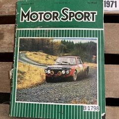 B1798 「MOTOR SPORT」1971　モータースポーツ 英国 旧車雑誌|ヴィンテージブック/本/雑誌