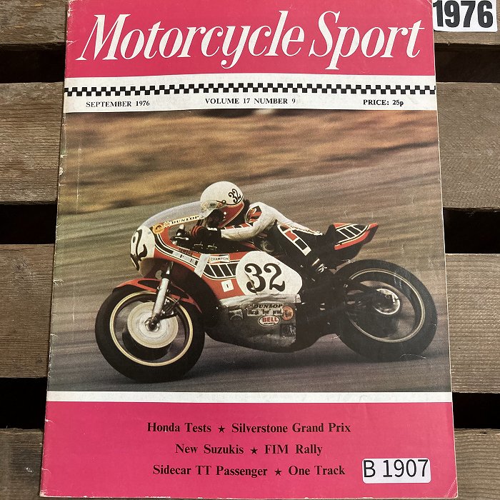 B1907 「MOTORCYCLE SPORT」1976　モーターサイクルスポーツ 英国 旧車雑誌|ヴィンテージブック/本/雑誌