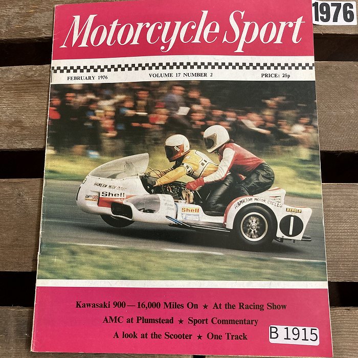 B1915 「MOTORCYCLE SPORT」1976　モーターサイクルスポーツ 英国 旧車雑誌|ヴィンテージブック/本/雑誌
