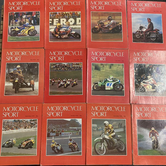 B1917 「MOTORCYCLE SPORT」1979 12冊セット　モーターサイクルスポーツ 英国 旧車雑誌
