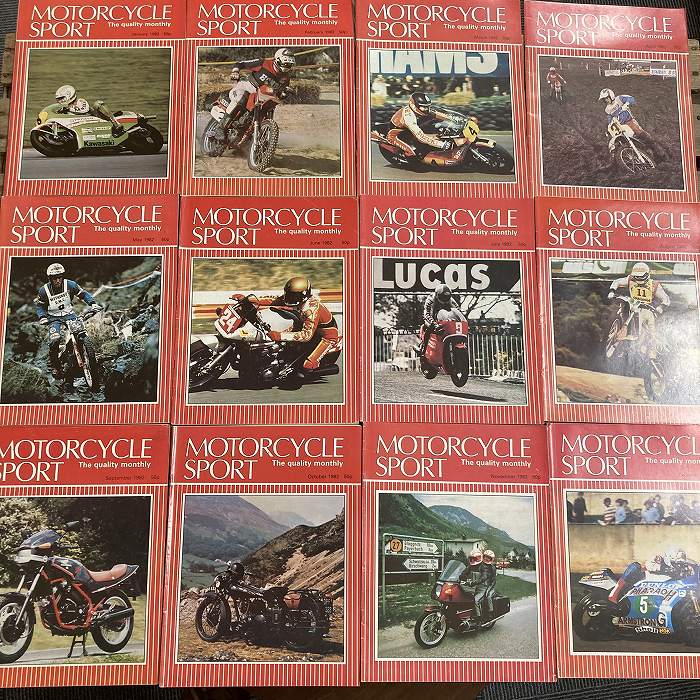 B1920 「MOTORCYCLE SPORT」1982 12冊セット　モーターサイクルスポーツ 英国 旧車雑誌