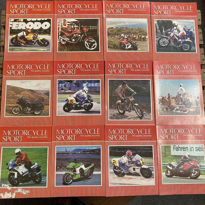 B1922 「MOTORCYCLE SPORT」1985 12冊セット　破れあり　モーターサイクルスポーツ 英国 旧車雑誌