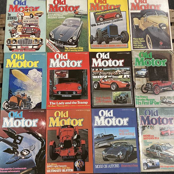 B1998 「OLD MOTOR」1980  12冊セット　オールドモーター 英国 旧車雑誌