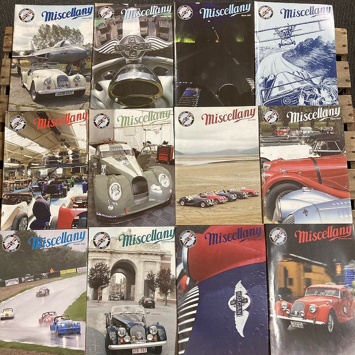 B2021 「MISCELLANY」2007  12冊セット　モーガンスポーツカークラブ　英国 旧車雑誌