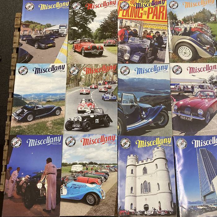 B2022 「MISCELLANY」2008  12冊セット　モーガンスポーツカークラブ　英国 旧車雑誌