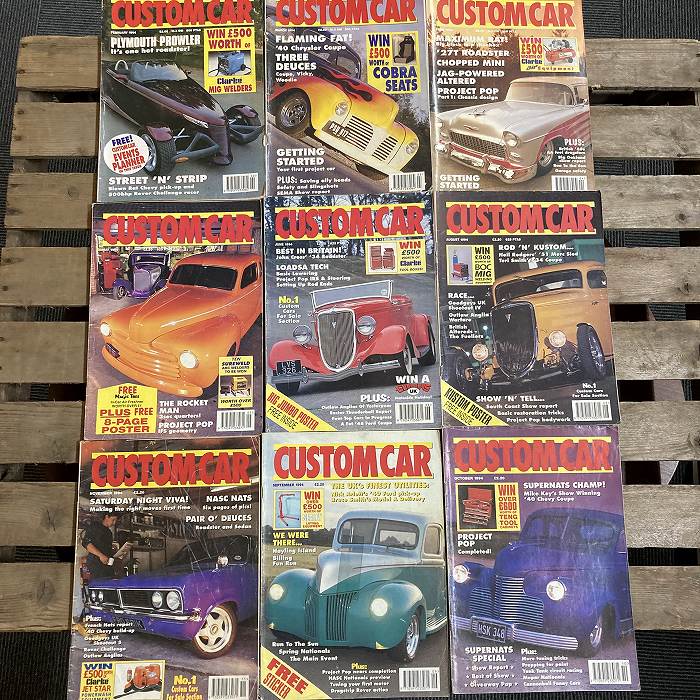 B2058 「CUSTOM CAR」1994  9冊セット　カスタムカー  英国 旧車雑誌