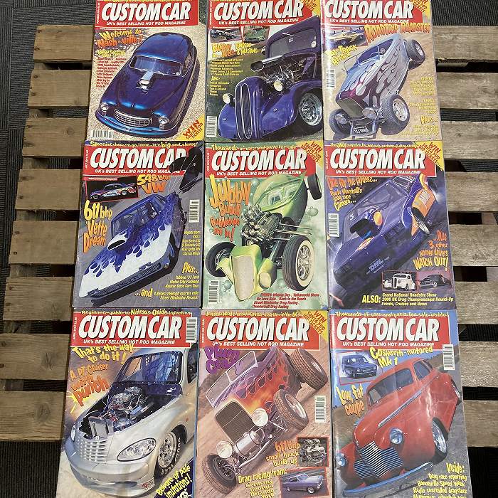 B2081 「CUSTOM CAR」2001  9冊セット　カスタムカー  英国 旧車雑誌
