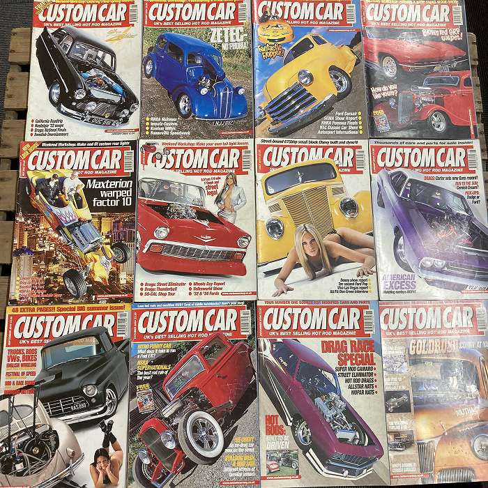 B2087 「CUSTOM CAR」2004  12冊セット　カスタムカー  英国 旧車雑誌