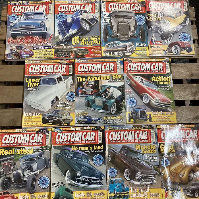 B2091 「CUSTOM CAR」2008  11冊セット　カスタムカー  英国 旧車雑誌