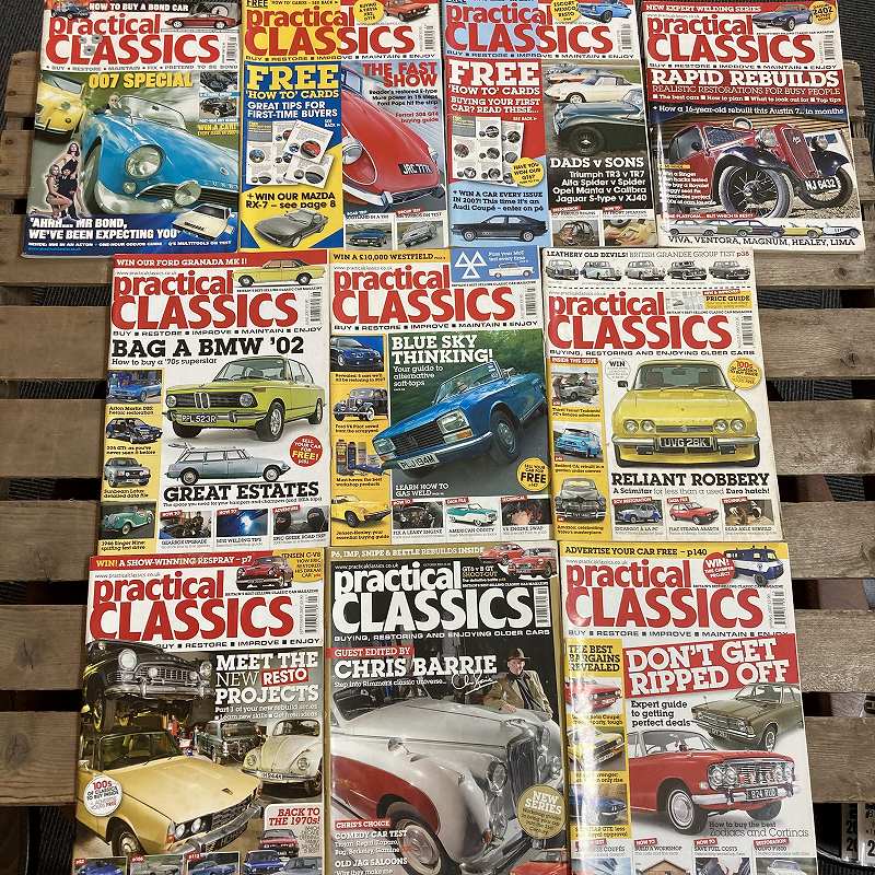 B2112 「PRACTICAL CLASSICS」2007  10冊セット　プラクティカル クラシック　英国 旧車雑誌