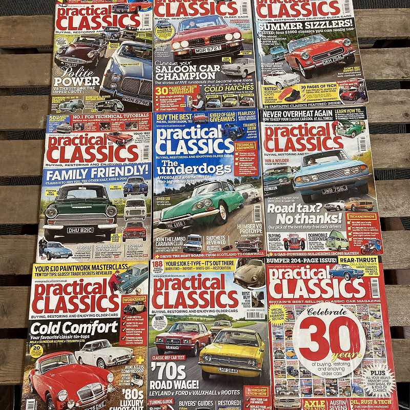 B2120 「PRACTICAL CLASSICS」2010  9冊セット　プラクティカル クラシック　英国 旧車雑誌