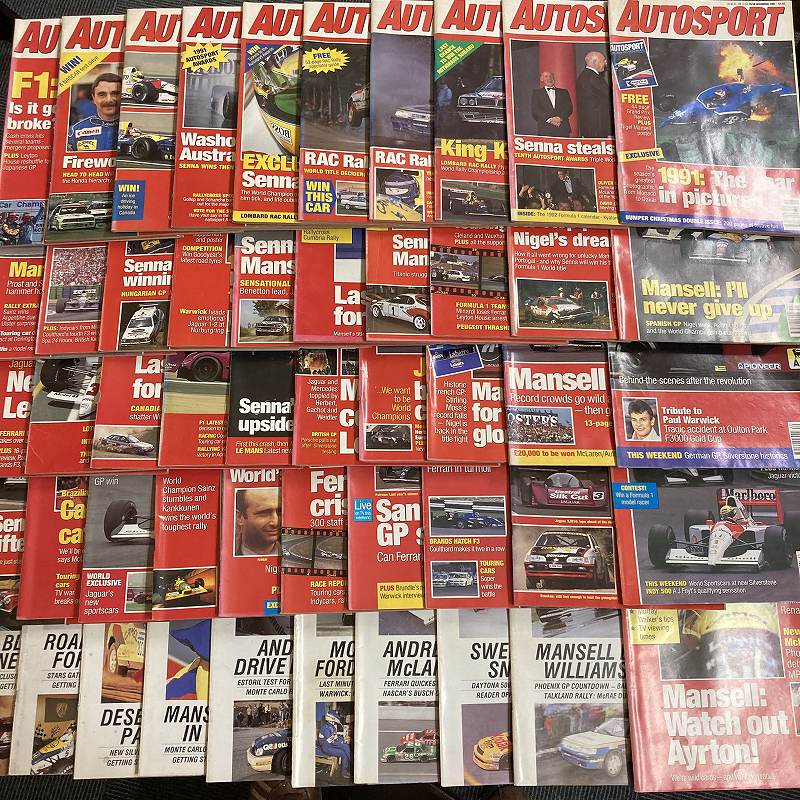 B2631 「AUTO SPORT」1991　50冊セット　オートスポーツ 英国 旧車雑誌