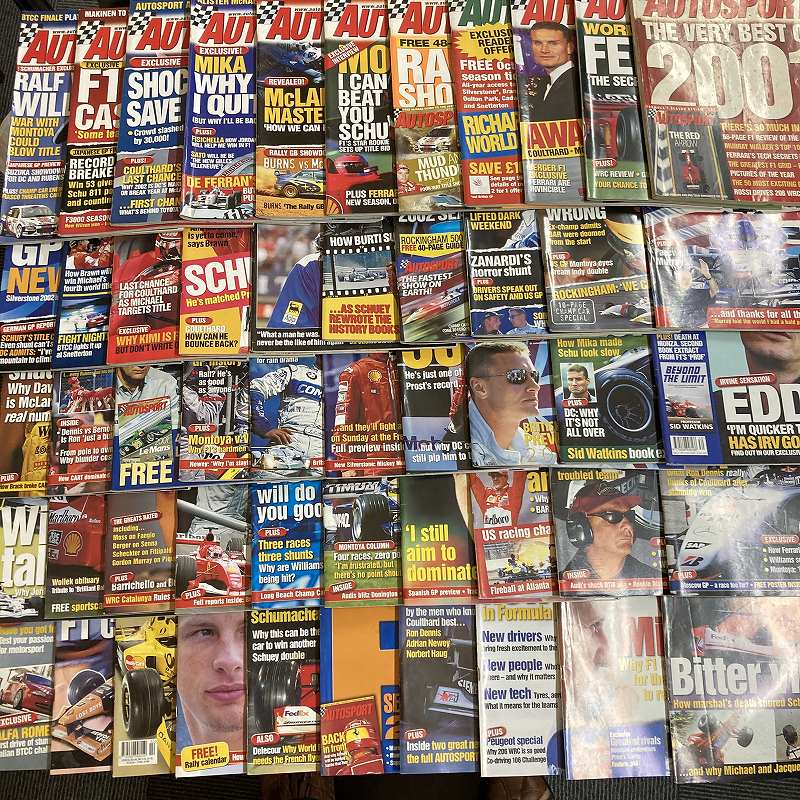 B2641 「AUTO SPORT」2001　51冊セット　オートスポーツ 英国 旧車雑誌