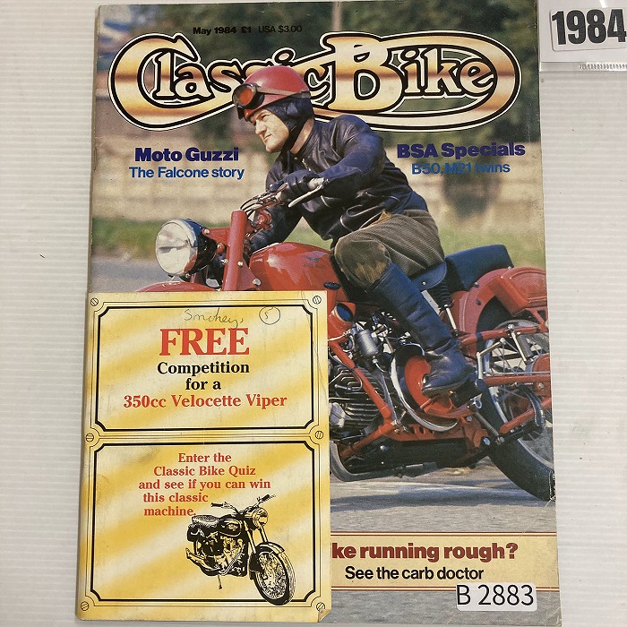 B2883　1984　「CLASSIC BIKE」　クラシックバイク　英国旧車雑誌