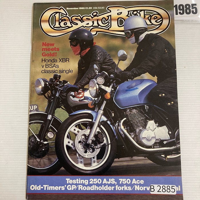 B2885　1985　「CLASSIC BIKE」　クラシックバイク　英国旧車雑誌