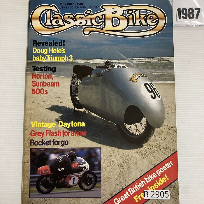 B2905 1987 「CLASSIC BIKE」 クラシックバイク 英国旧車雑誌
